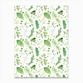 Holly Leaves.uk Canvas Print