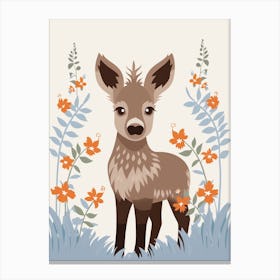 Baby Animal Illustration  Moose 2 Canvas Print