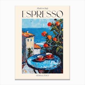 Genoa Espresso Made In Italy 1 Poster Canvas Print
