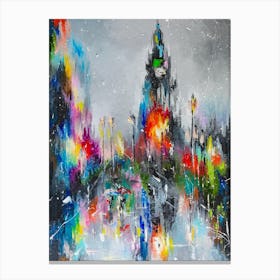 London's Rain Canvas Print