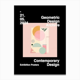 Geometric Design Archive Poster 12 Canvas Print