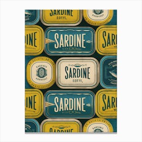 Sardines Tin Stampe su tela