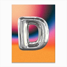 Chrome D Poster Canvas Print