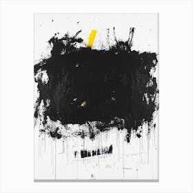 'Black And Yellow' Canvas Print