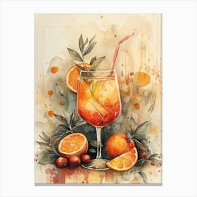 Aperol Spritz Art Print 378 Canvas Print