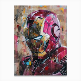 Iron Man Abstract Canvas Print