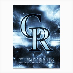 Colorado Rockies Poster Canvas Print