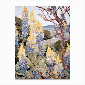 Bluebonnet 1 Flower Painting Canvas Print