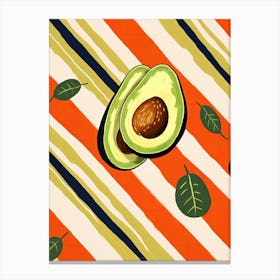 Avocado Fruit Summer Illustration 1 Canvas Print