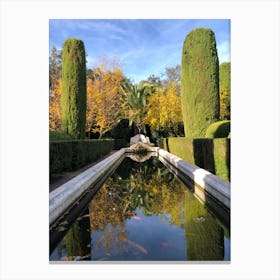 Water with fish # 2 -Series: the beautiful garden Canvas Print