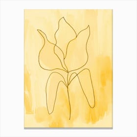 Tulip Gold Canvas Print