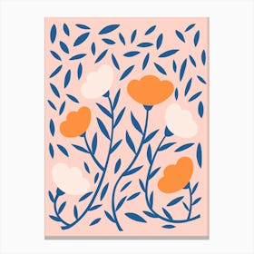 Pretty Floral Blush Canvas Print
