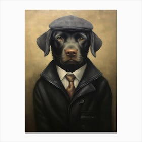 Gangster Dog Labrador 3 Canvas Print