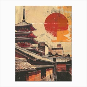 Sapporo Japan Mid Century Modern 3 Canvas Print