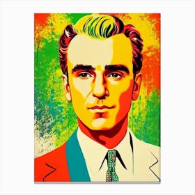 Daniel Day Lewis Colourful Pop Movies Art Movies Canvas Print