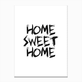 Home Sweet Home (White) Canvas Print