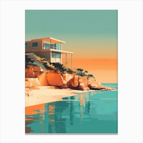 Hyams Beach Australia Abstract Orange Hues 1 Canvas Print