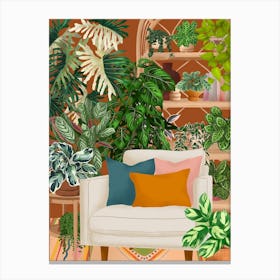 Cozy Plant Interior Canvas Print