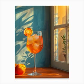 Aperol Spritz Orange 4 Canvas Print