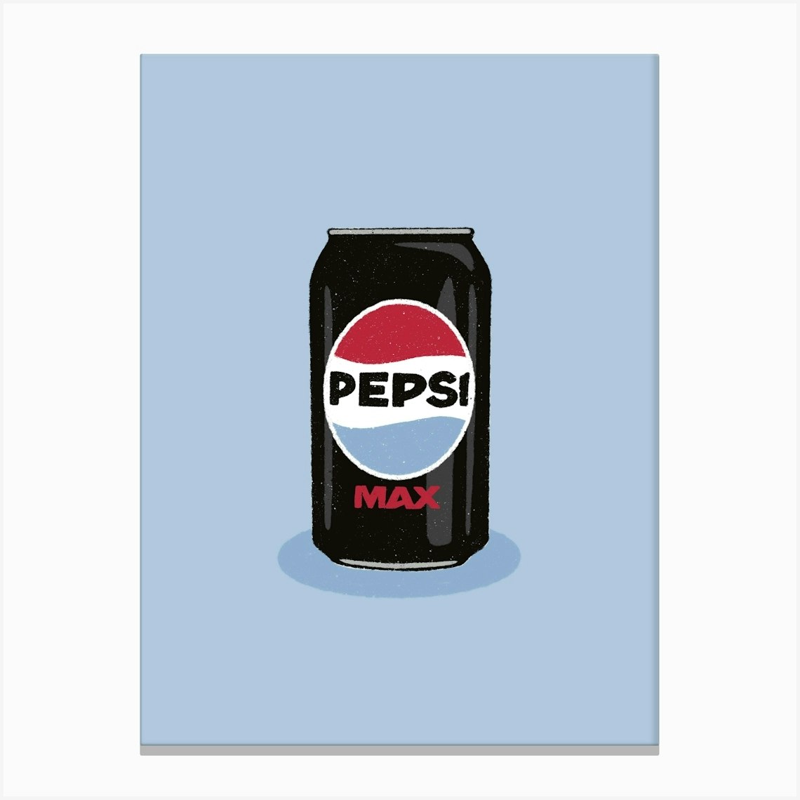 Pepsi Max Blue Canvas Print by Ella Goddard