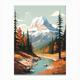 Mount Robson Provincial Park Canada Hiking Trail Landscape Canvas Print