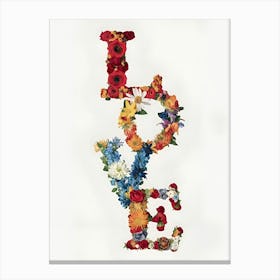 Love - by flowers Canvas Print