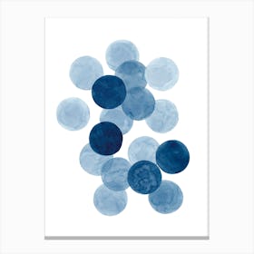 Blue Circles Canvas Print