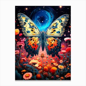 Butterfly In The Meadow Canvas Print