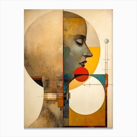 Abstract Illustration Of A Woman And The Cosmos 19 Canvas Print