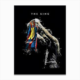 The King Lionel Messi Canvas Print