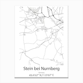 Stein,Netherlands Minimalist Map Canvas Print