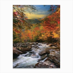 Autumn In The Great Smoky Mountains Canvas Print