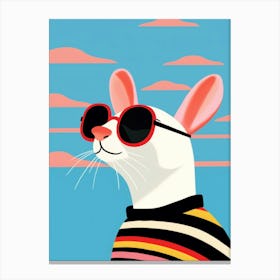 Little Rat 2 Wearing Sunglasses Canvas Print