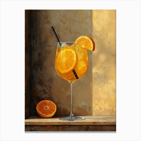 Orange Cocktail 11 Canvas Print