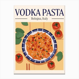 Vodka Pasta Canvas Print