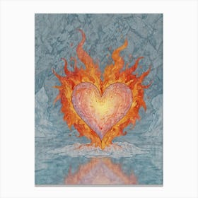 Heart Of Fire 14 Canvas Print