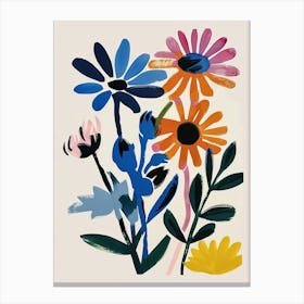 Painted Florals Cineraria 4 Canvas Print