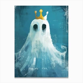 Ghost In A Crown Canvas Print