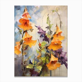 Fall Flower Painting Canterbury Bells 1 Canvas Print