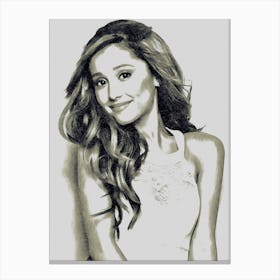 Ariana Grande pencil art Canvas Print