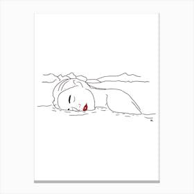 Water girl Canvas Print