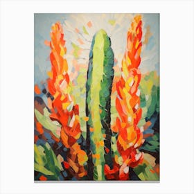 Cactus Painting Carnegiea Gigantea 2 Canvas Print