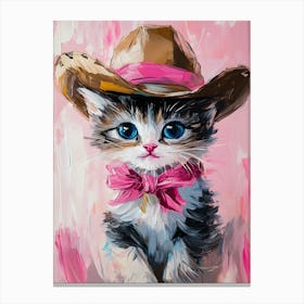 Kitten In Cowboy Hat Toile