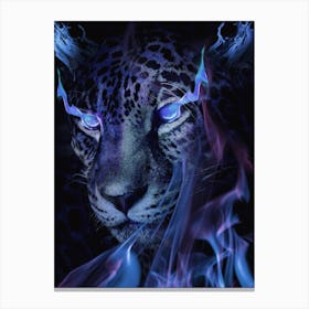 Mystical Tiger Darkness Canvas Print