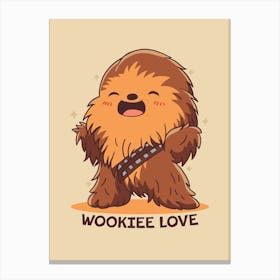 Wookiee Love Canvas Print