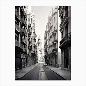 Valencia, Spain, Photography In Black And White 8 Canvas Print