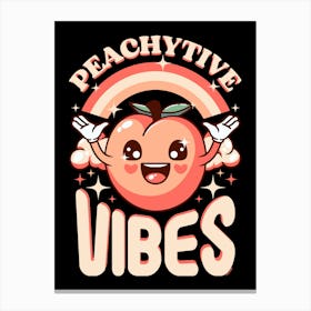 Peachy Vibes Canvas Print