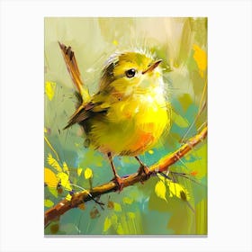 Bird On A Branch 1 Canvas Print