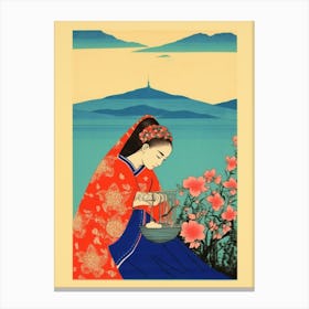 Ishigaki Island, Japan Vintage Travel Art 1 Canvas Print