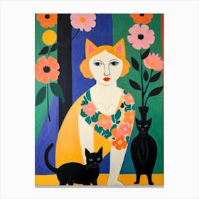 Cat Lady 2 Canvas Print